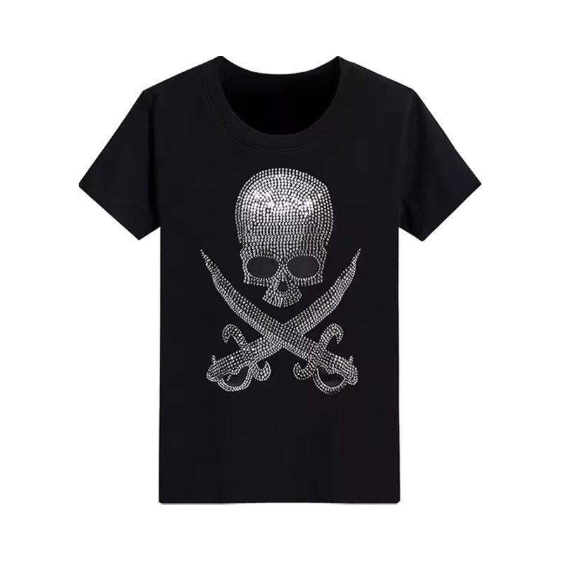 Punk Skull Hip Hop Rhinestone T-shirt