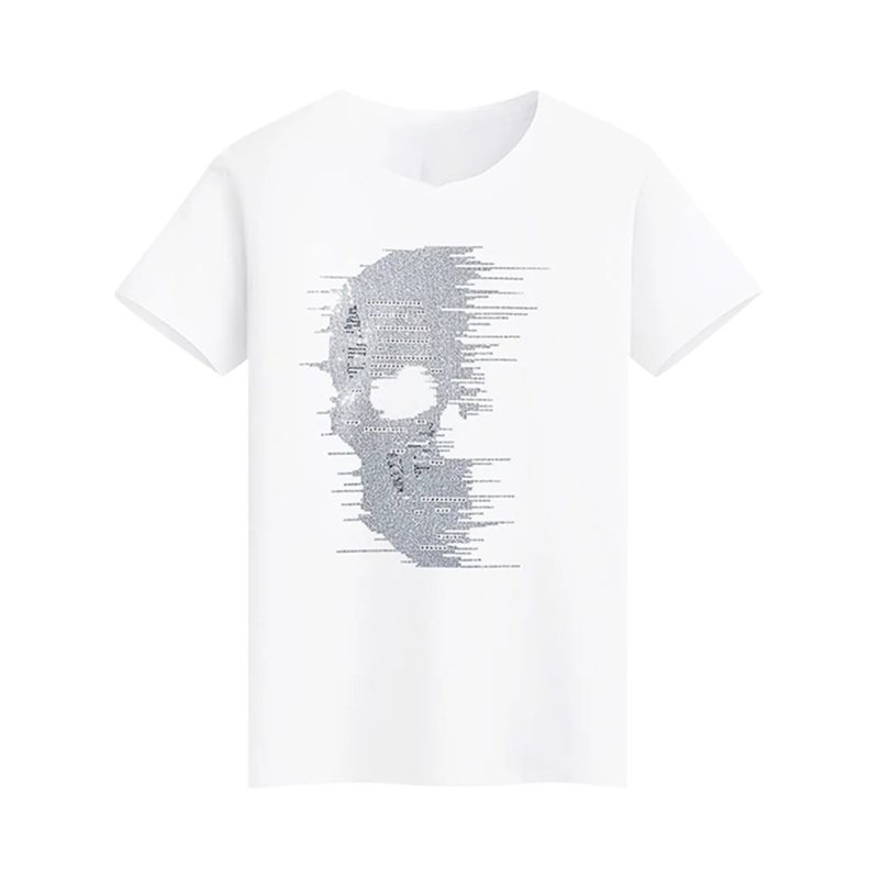 Bedazzled Skull Graphic Rhinestone T-shirt