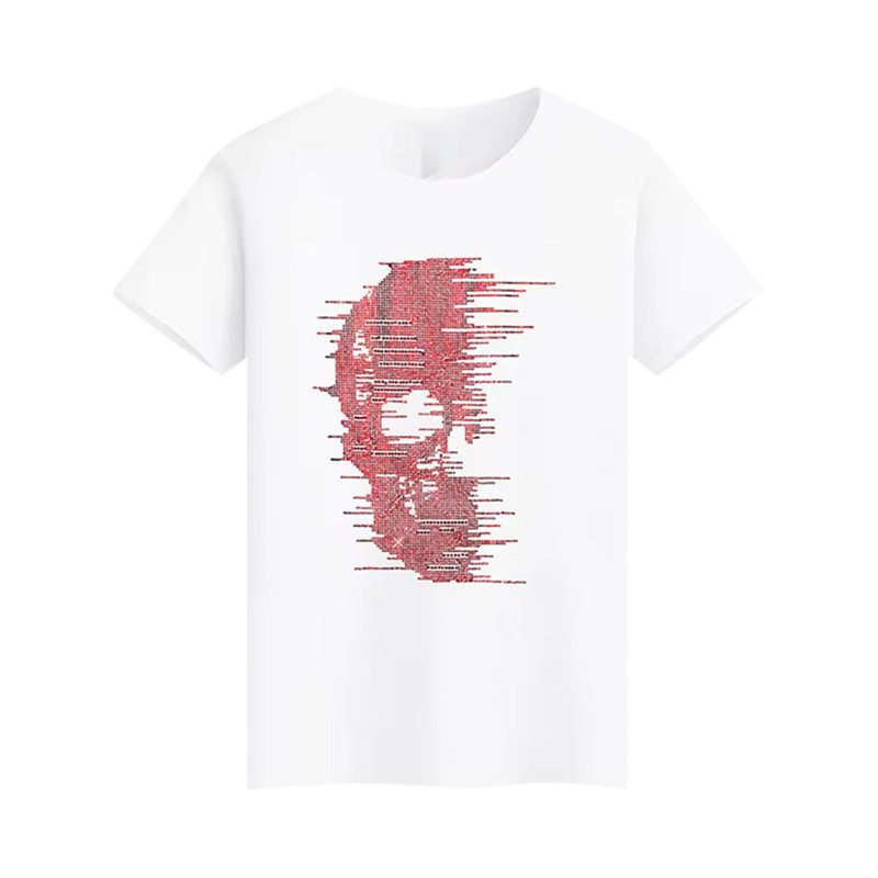 Gothic Designer Skull Rhinestone T-shirt