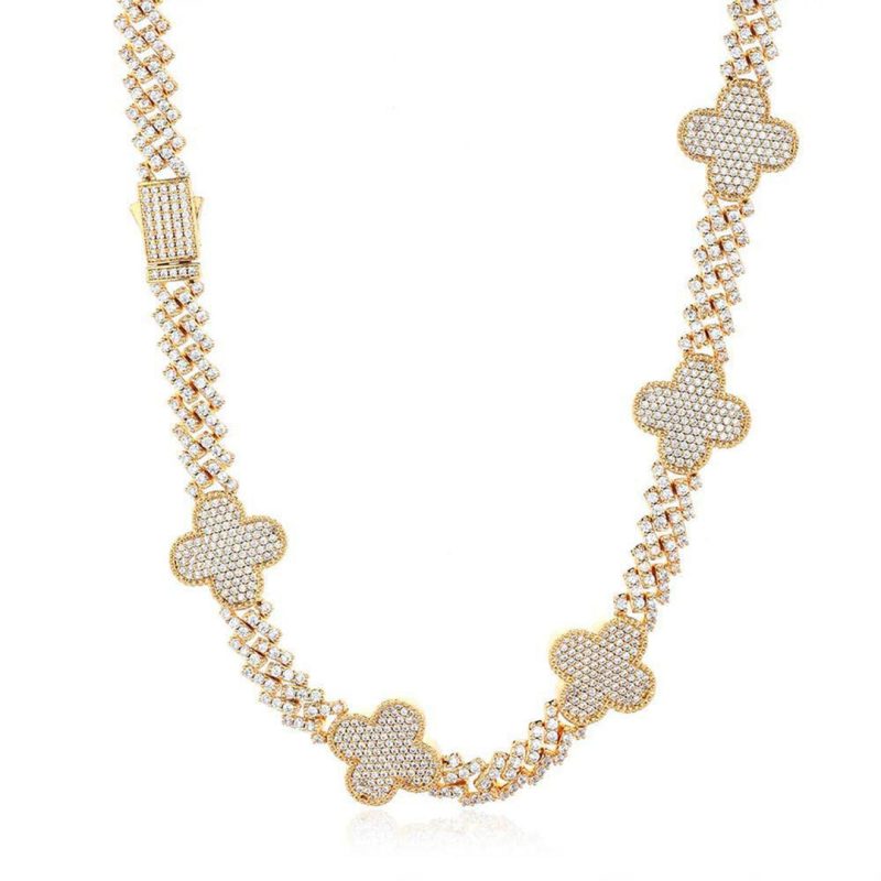 Iced Out Hip Hop Brass Bling Miami Cuban Chain
