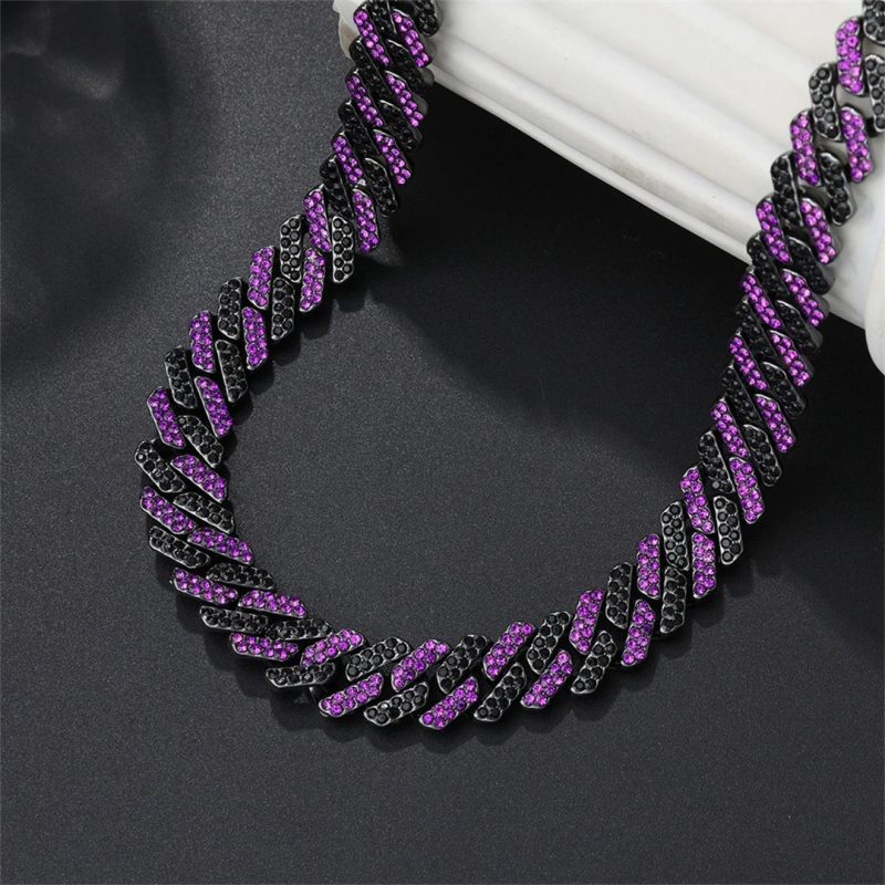 Rapper Drip in Style Iced Out Cuban Link Chain