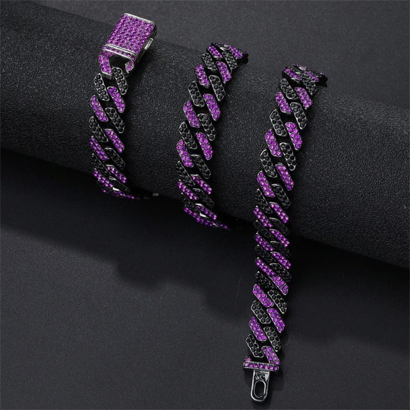 Rapper Drip in Style Iced Out Cuban Link Chain
