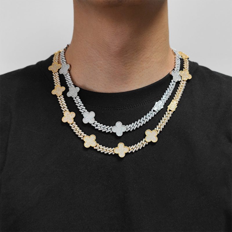 Iced Out Hip Hop Brass Bling Miami Cuban Chain