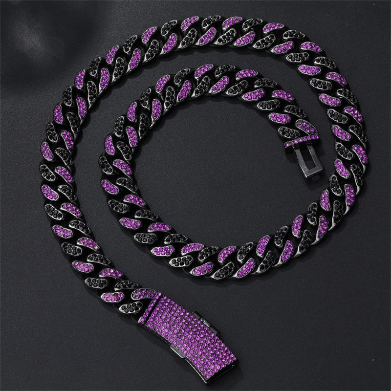 Rapper Charm Dual Shaded Cuban Chain