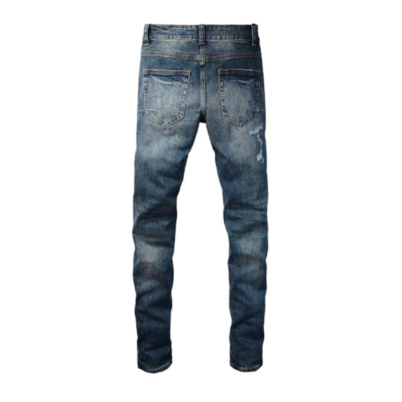 Men's Ripped Streetwear Denim Jeans