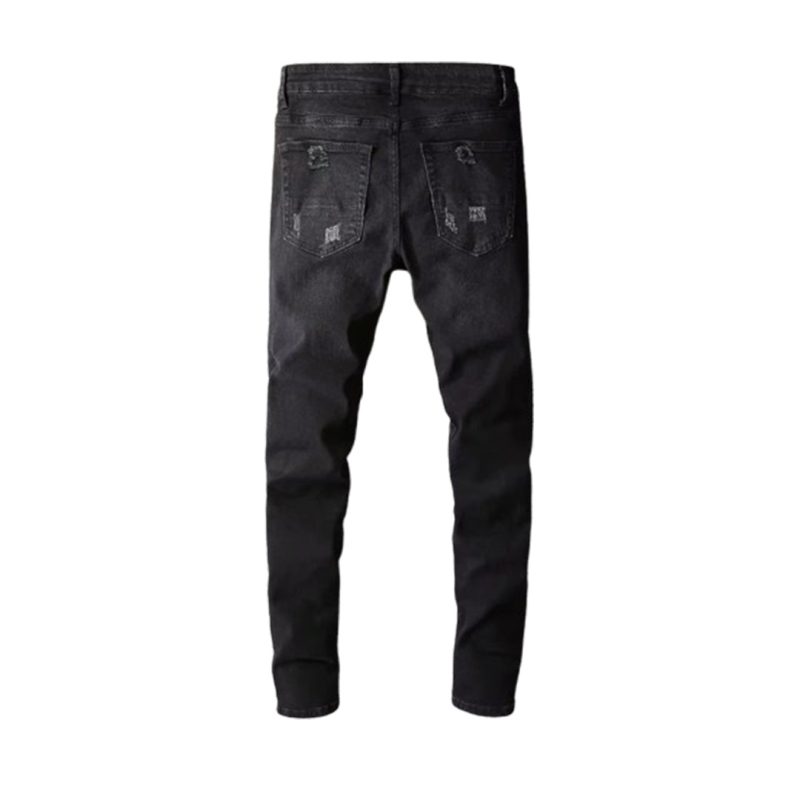 Men's Bandana Paisley Printed Denim Jeans